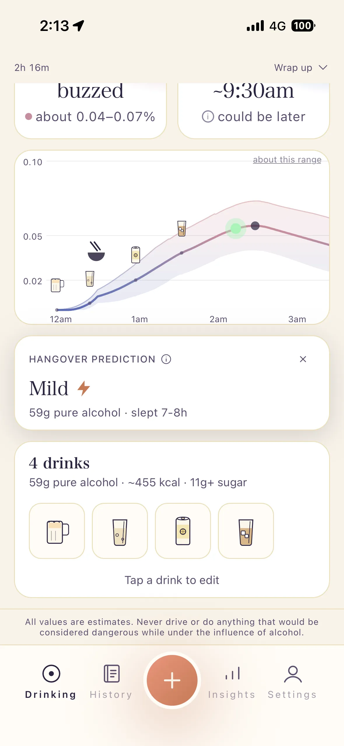 Predict screen