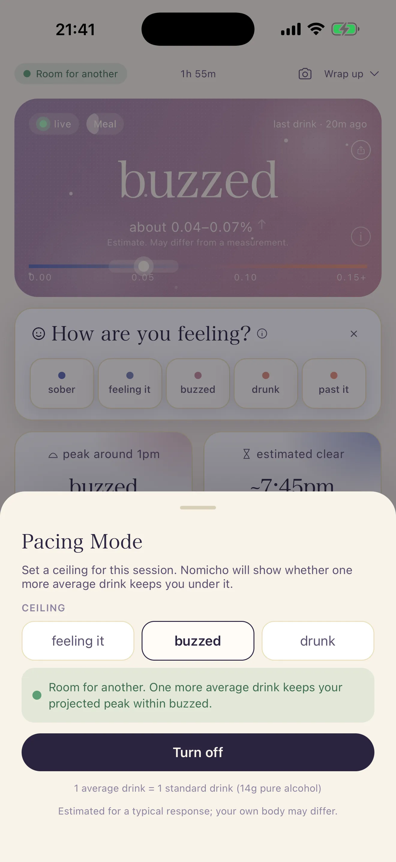 Predict screen